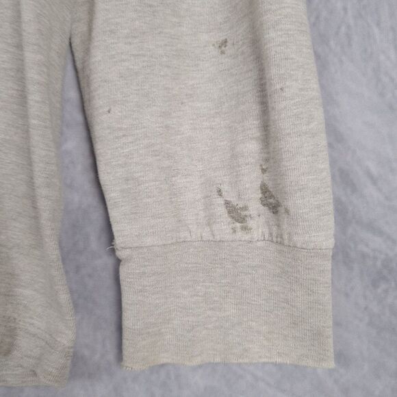 Vintage Polo Sport Ralph Lauren Shirt Mens Large Gray Logo Spellout Long Sleeve - Picture 5 of 16